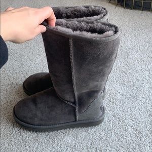 Gray Tall Uggs